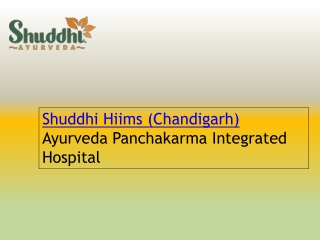 The best ayurvedic hospital In Chandigarh - Hiims