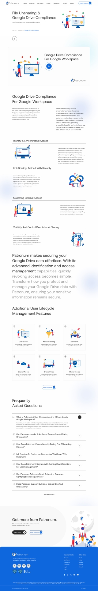 Manage and Unshare Google Drive Files, Folders and Docs with Patronum
