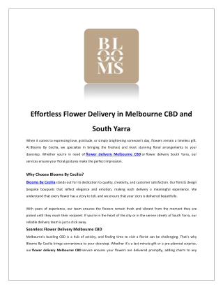 Bridal Florist Online Melbourne | Blooms By Cecilia