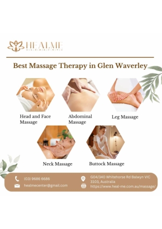 Relaxing Massage Therapy in Glen Waverley | HealMe