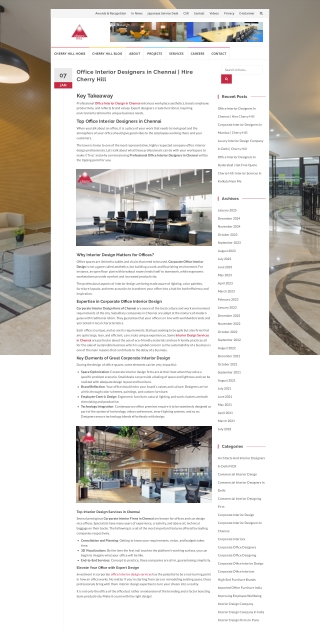 Office Interior Designers in Chennai