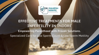 Low Sperm Count Treatment in Indore: Proven Results You Can Trust