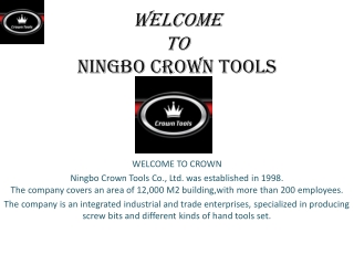 Reliable Household Tool Set Supplier - Ningbo Crown Tools
