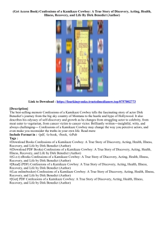 [Best Ebook] Confessions of a Kamikaze Cowboy: A True Story of Discovery, Acting