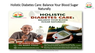 Holistic Diabetes Care Balance Your Blood Sugar Naturally