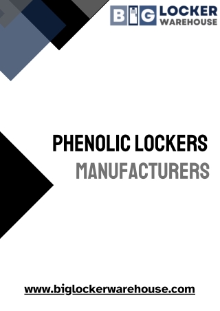 Get Top Phenolic Lockers Manufacturers for Durable Storage Solutions