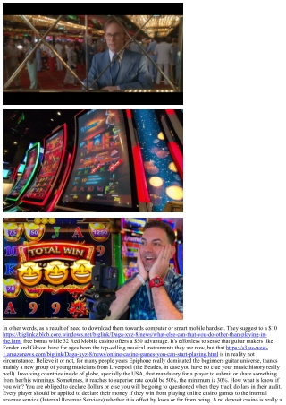 Top 10 Reasons For Visiting An E-Casino