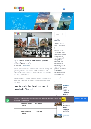 Top 10 famous temples in Chennai A guide to spirituality and beauty