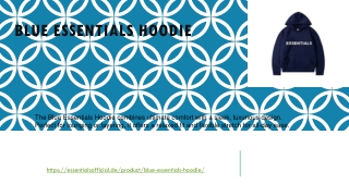 Blue Essentials Hoodie