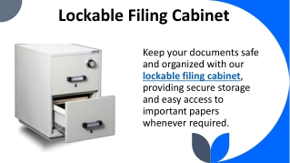 Lockable Filing Cabinet