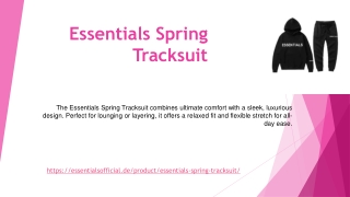 Essentials Spring Tracksuit