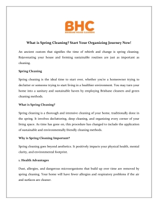 What is Spring Cleaning? Refresh Your Home the Eco-Friendly Way