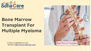 Bone Marrow Transplant For Multiple Myeloma