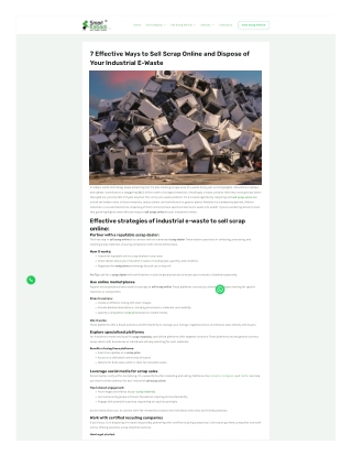 Effective strategies to sell scrap online and maximise value