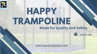 Enjoy Smooth Jumps with Our Top-Quality Trampolines!