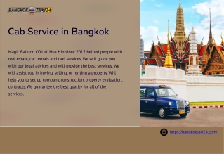 Reliable Cab Service in Bangkok - Book Your Ride Anytime!