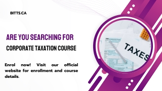 Are You Searching For Corporate Taxation Course (2)
