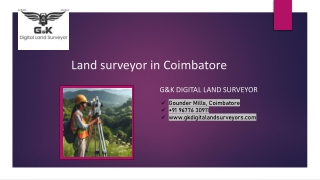 Land surveyor in Coimbatore