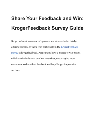Krogerfeedback.com - www.Kroger.com - 50 fuel pt bonus