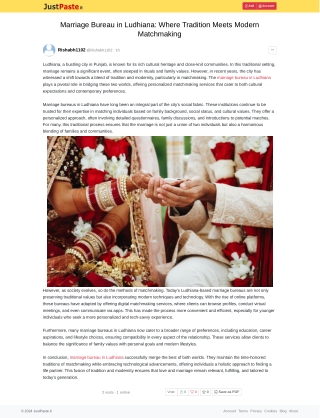 Marriage Bureau in Ludhiana: Where Tradition Meets Modern Matchmaking