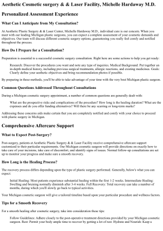 Michigan Plastic Surgery