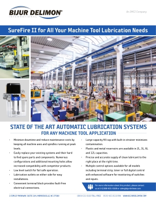 Automatic (PDI) Lubricators - Sure Fire II Single Phase & Three Phase