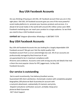 Buy usa facebook account 1