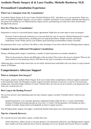 Michigan Plastic Surgery