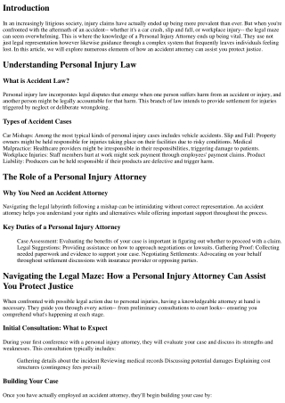 Navigating the Legal Maze: How an Injury Attorney Can Assist You Protect Justice