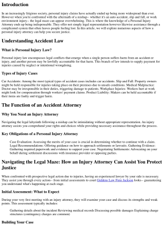 Browsing the Legal Labyrinth: How an Injury Attorney Can Assist You Secure Justi