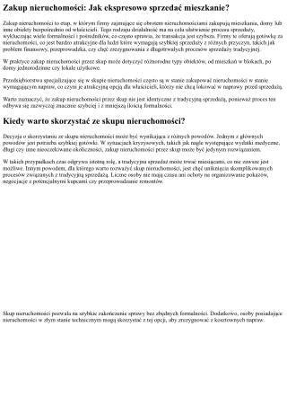 Zakup nieruchomości: Jak błyskawicznie sprzedać działkę?