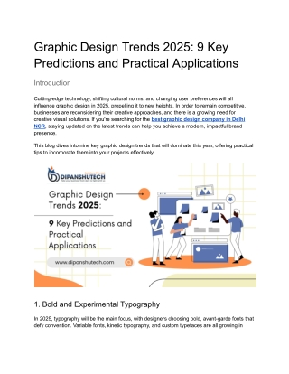 Graphic Design Trends 2025_ 9 Key Predictions and Practical Applications
