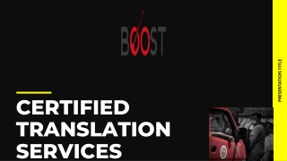 CERTIFIED TRANSLATION SERVICES