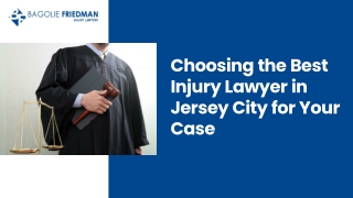 Choosing the Best Injury Lawyer in Jersey City for Your Case