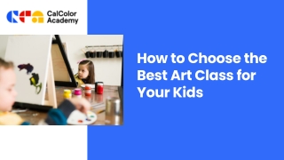 How to Choose the Best Art Class for Your Kids