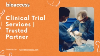 Clinical Trial Services | Trusted Partner - bioaccess®