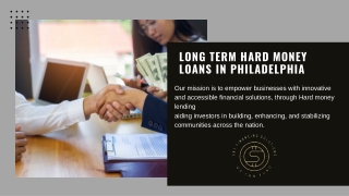 Long Term Hard Money Loans In Philadelphia