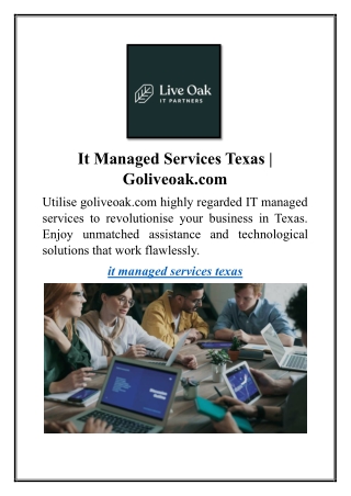 It Managed Services Texas