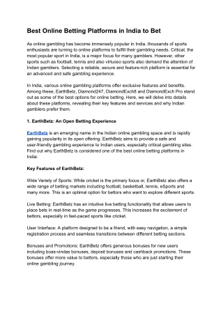 Best Online Betting Platforms in India to Bet