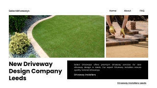 New Driveway Design Company Leeds | Driveway Installers | Select Driveways