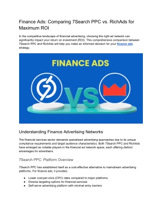 Finance Ads_ Comparing 7Search PPC vs