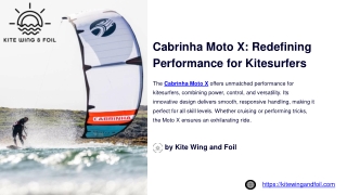 Cabrinha Moto X: Redefining Performance for Kitesurfers