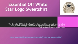 Essential Off White Star Logo Sweatshirt