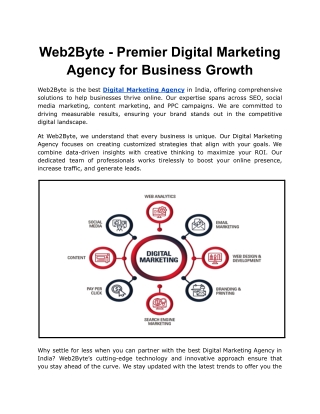 Web2Byte - Premier Digital Marketing Agency for Business Growth