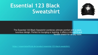 Essential 123 Black Sweatshirt