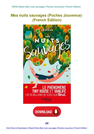 READ Books Mes nuits sauvages (Poches Jouvence) (French Edition)