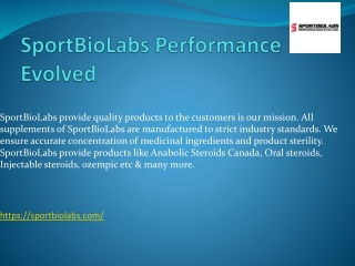 SportBioLabs Performance Evolved