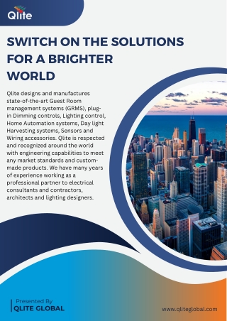 Qlite global led lighting and control system.