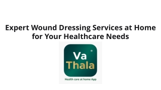 Expert Wound Dressing Services at Home