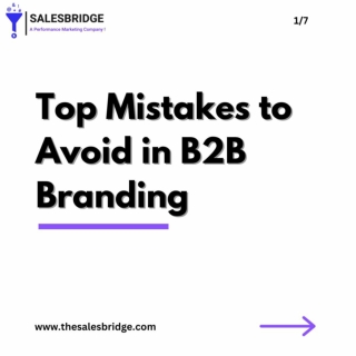 Mistakes to avoid in b2b branding
